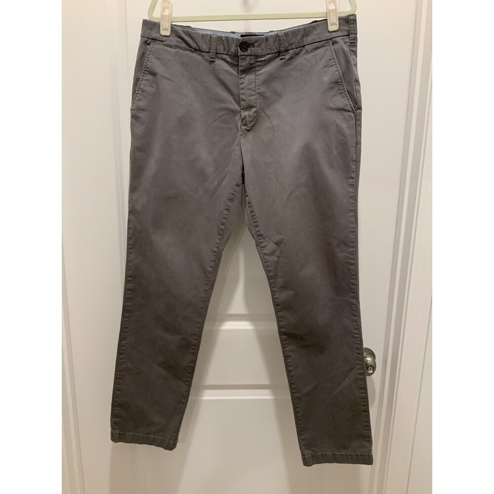 Tommy Hilfiger Pant 38 Mens Slim Fit Chino Straight Gray
